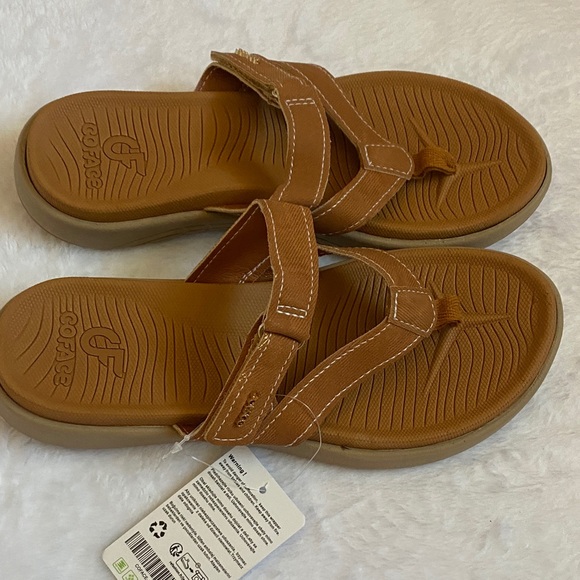 COFACE Brown Casual Sandals - Picture 2 of 9